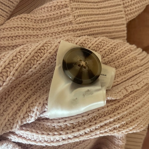 H&M Rib Knit Cardigan Light Pink, Size XS X-Small - Picture 10 of 12